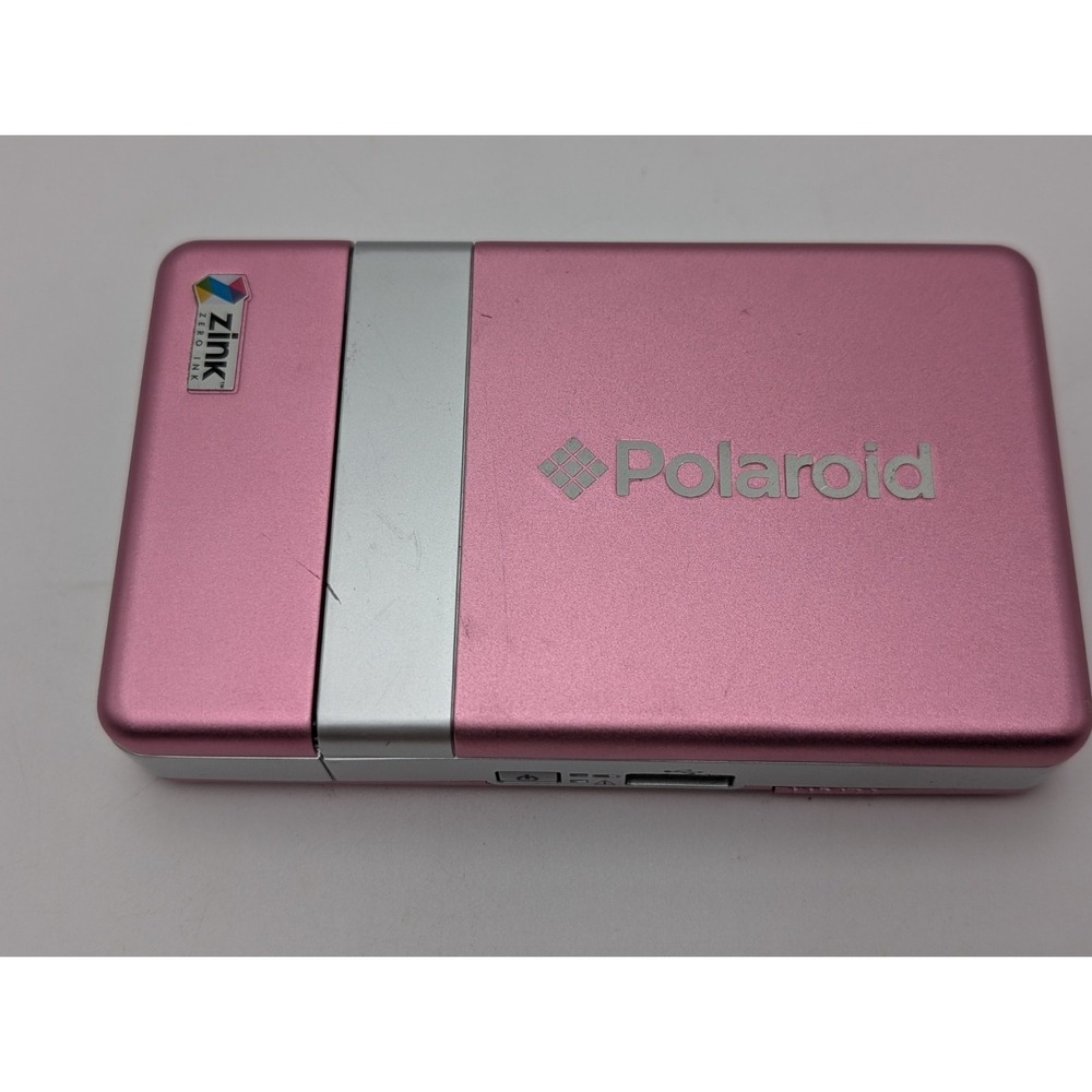 Pink Polaroid PoGo Instant Thermal Printer Zink Zero Ink No Charger